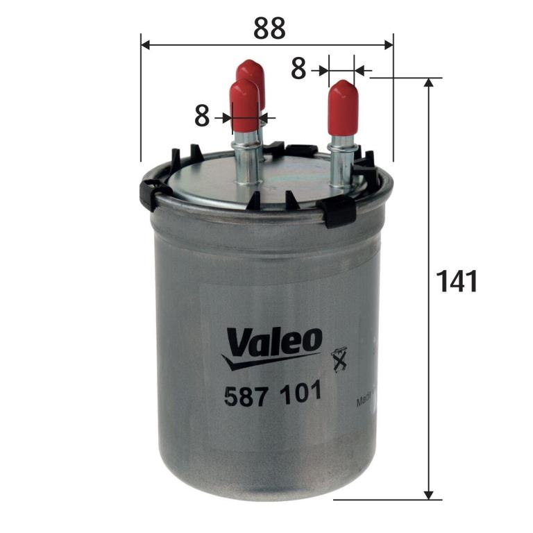 Filtre à carburant (Filtre à gasoil) VALEO ref. 587101